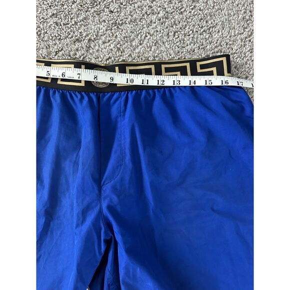 Versace Greca Border Medusa Blue Swim Shorts – Size 6 Medium (Boxed) - Picture 5 of 9